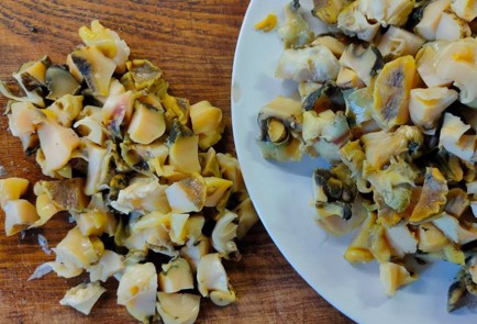 Фото шага рецепта Спагетти с рапанами 190121 шаг 6  