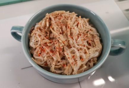 Фото шага рецепта Спагетти ширатаки с грибами эноки 186485 шаг 14  