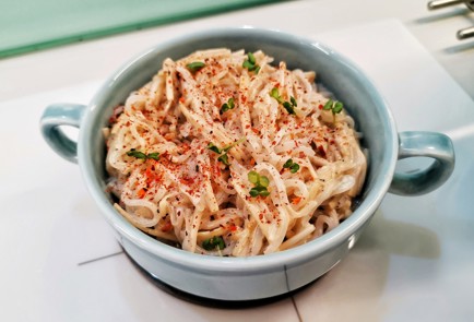 Фото шага рецепта Спагетти ширатаки с грибами эноки 186485 шаг 15  