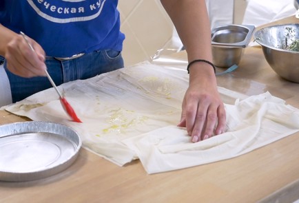 Фото шага рецепта Спанакопита с фетой 151365 шаг 6  