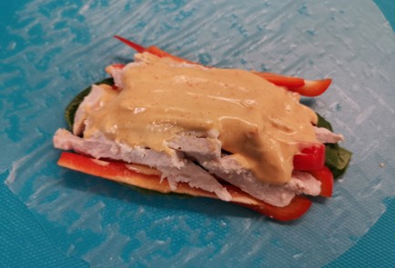 Фото шага рецепта Спрингроллы с курицей 188890 шаг 9  