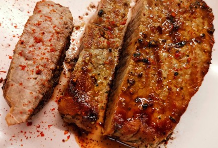 Фото шага рецепта Стейк из говяжьего антрекота 152935 шаг 11  