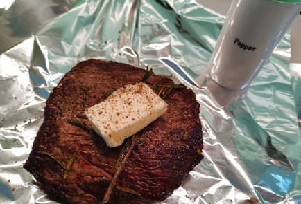 Фото шага рецепта Стейк бавет 188248 шаг 8  