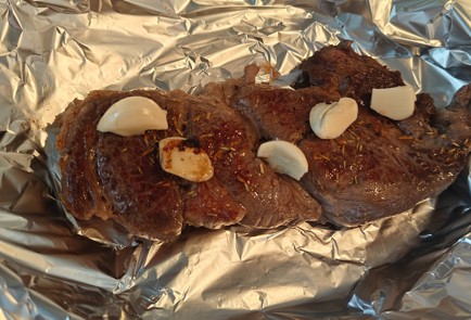 Фото шага рецепта Стейк из говядины 191597 шаг 10  