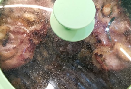 Фото шага рецепта Стейк из свиной шеи на сковороде гриль 153100 шаг 9  