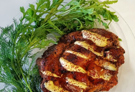 Фото шага рецепта Стейк из свиной шеи 173590 шаг 11  