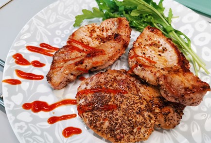 Фото шага рецепта Стейк из свиной шеи 186563 шаг 10  