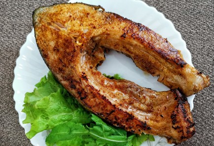 Фото шага рецепта Стейк карпа на сковороде 187627 шаг 11  