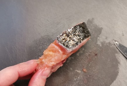 Фото шага рецепта Стейки форели на сковороде 190903 шаг 2  