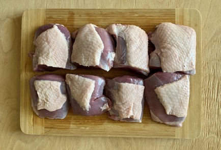 Фото шага рецепта Стейки из филе утки с чечевицей в духовке 173874 шаг 5  