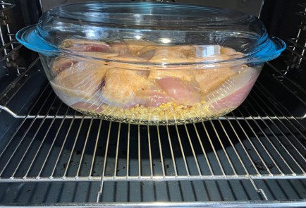 Фото шага рецепта Стейки из филе утки с чечевицей в духовке 173874 шаг 9  