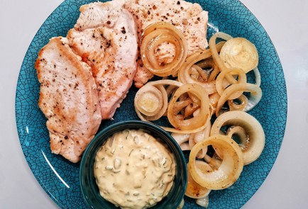 Фото шага рецепта Стейки из грудки индейки в пикантном соусе 175666 шаг 14  