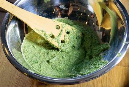 Фото шага рецепта Суфле из шпината петрушки и тофу 17621 шаг 4  