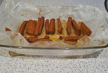 Фото шага рецепта Закуска к пиву из черного хлеба и кетчупа 190264 шаг 9  