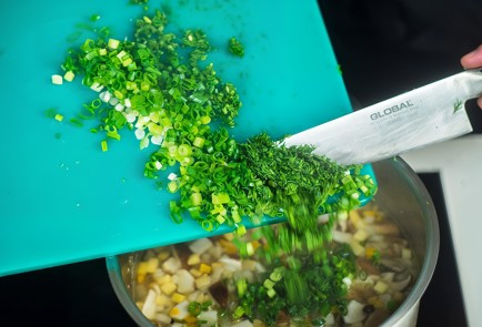 Фото шага рецепта Суп из белых грибов с репой 138558 шаг 9  