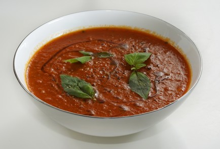 Фото шага рецепта Суп из сладкого перца с печеным чесноком 152996 шаг 12  