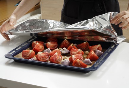 Фото шага рецепта Суп из сладкого перца с печеным чесноком 152996 шаг 4  