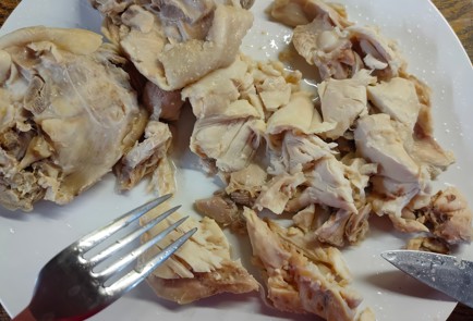 Фото шага рецепта Суп куриный с чечевицей и сливками 174831 шаг 7  