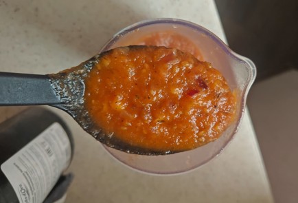 Фото шага рецепта Суппюре из томатов с сухариками и сыром 189492 шаг 10  