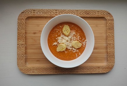 Фото шага рецепта Суппюре из томатов с сухариками и сыром 189492 шаг 12  