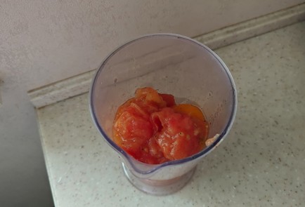 Фото шага рецепта Суппюре из томатов с сухариками и сыром 189492 шаг 3  