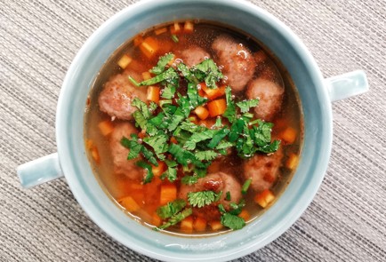 Фото шага рецепта Суп с фрикадельками 188919 шаг 11  