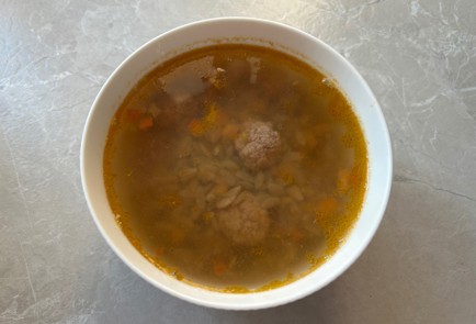 Фото шага рецепта Суп с фрикадельками 190542 шаг 10  