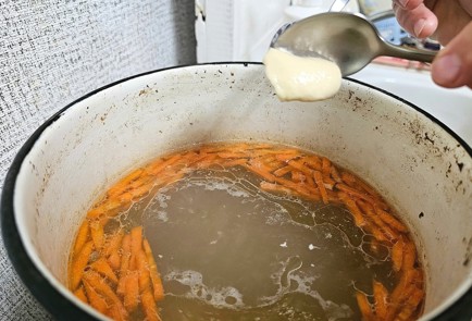 Фото шага рецепта Суп с галушками 189257 шаг 10