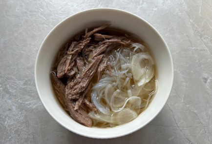 Фото шага рецепта Суп с говядиной и фунчозой 189792 шаг 10  