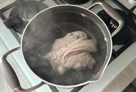 Фото шага рецепта Суп с говядиной и фунчозой 189792 шаг 3  