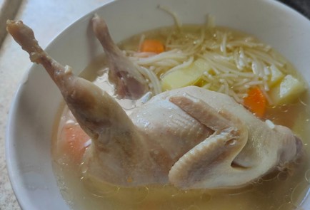 Фото шага рецепта Суп с перепелками вермишелью и картофелем 188204 шаг 16  