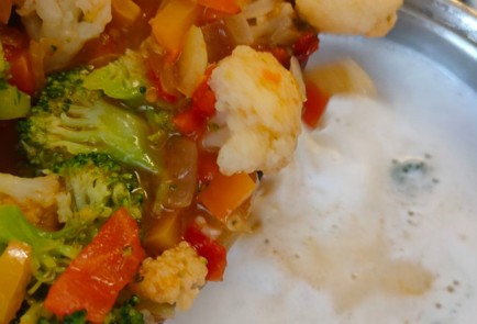 Фото шага рецепта Суп сливочный с овощами 187063 шаг 16