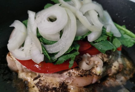 Фото шага рецепта Свиная корейка с сыром 186390 шаг 12  