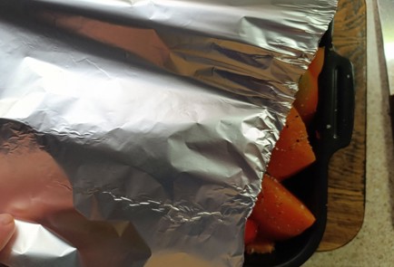 Фото шага рецепта Свиная шея с тыквой в духовке 191087 шаг 15  