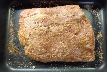 Фото шага рецепта Свиная шея с тыквой в духовке 191087 шаг 6  