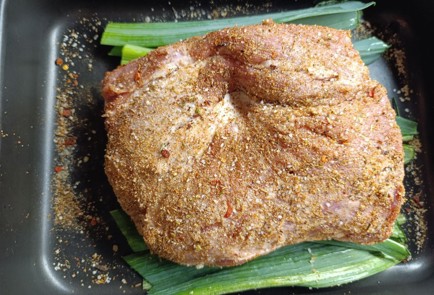 Фото шага рецепта Свиная шея с тыквой в духовке 191087 шаг 8  