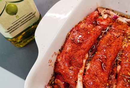 Фото шага рецепта Свиная шея запеченная с луком и специями 152515 шаг 11  