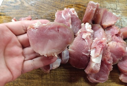 Фото шага рецепта Свиная вырезка пофранцузски с ананасами 190869 шаг 7  