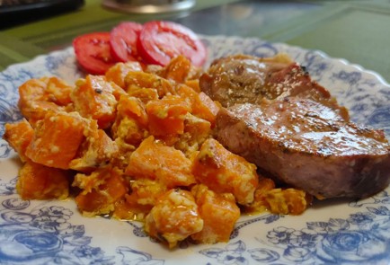 Фото шага рецепта Свиная вырезка с бататом 186992 шаг 17  