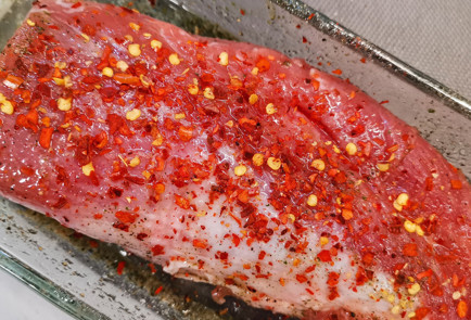 Фото шага рецепта Свиная вырезка запеченная со сладким перцем 151784 шаг 4  