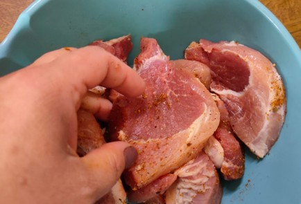 Фото шага рецепта Свинина с капустой морковью и помидорами в духовке 186409 шаг 15  