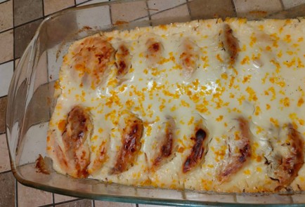 Фото шага рецепта Сырники в сливочнойогуртовой заливке в духовке 175939 шаг 21  