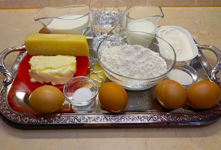 Фото шага рецепта Сырные профитроли гужеры 187927 шаг 1  