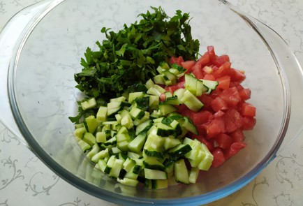 Фото шага рецепта Табуле с булгуром и овощами 189864 шаг 4  