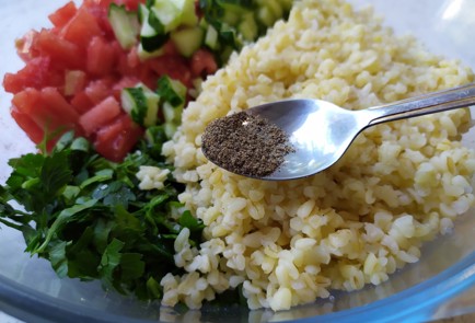 Фото шага рецепта Табуле с булгуром и овощами 189864 шаг 6  