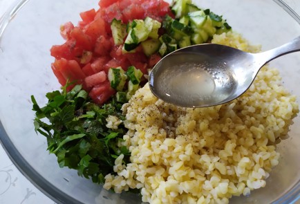 Фото шага рецепта Табуле с булгуром и овощами 189864 шаг 8  