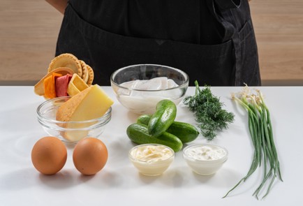 Фото шага рецепта Тарталетки с кальмарами и сулугуни 175282 шаг 1  