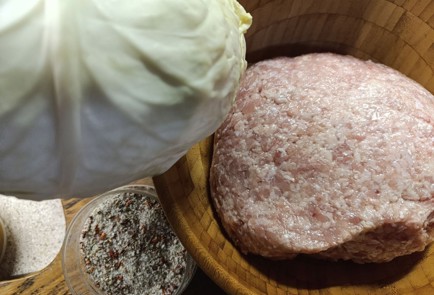 Фото шага рецепта Тефтели из куриного фарша с капустой 190634 шаг 1  