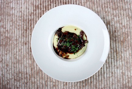 Фото шага рецепта Телячья печень с картофельным пюре 16428 шаг 5  