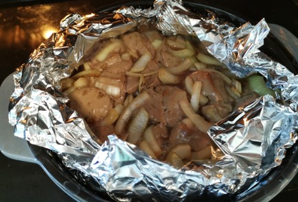 Фото шага рецепта Телячья печень в духовке 186543 шаг 11  